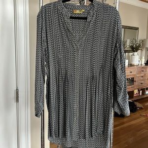 Navy and White Henley Tunic